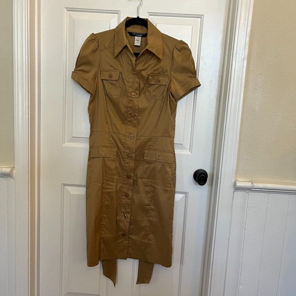 Diane Von Furstenberg Military Style Dress Size 10